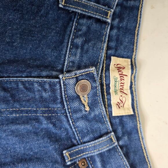 St. John's Bay, Blue Jeans Relaxed Fit, Women's Sz14P Petite - Picture 2 of 7